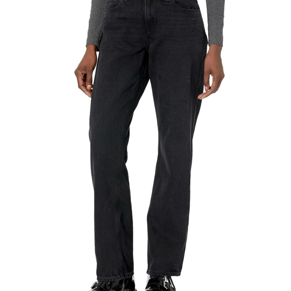 PAIGE Black Straight Leg Women's Jeans